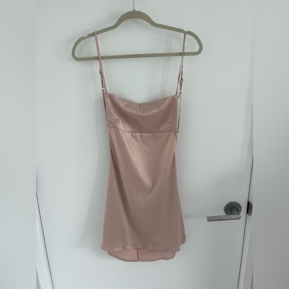 Seek the label NEW pink silk dress